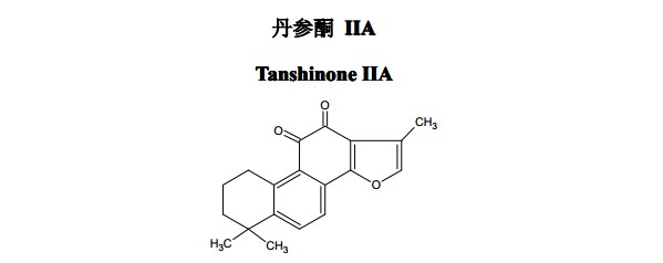 丹參酮IIA中藥化學(xué)對(duì)照品分子結(jié)構(gòu)圖