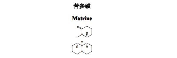 苦參堿中藥化學對照品分子結構圖