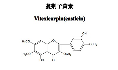 蔓荊子黃素中藥化學對照品分子結構