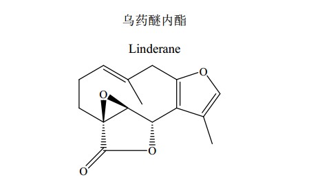 烏藥醚內(nèi)酯中藥化學對照品分子結構圖