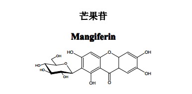 芒果苷中藥化學(xué)對照品分子結(jié)構(gòu)圖