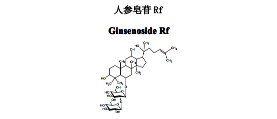 人參皂苷Rf中藥化學對照品分子結構圖