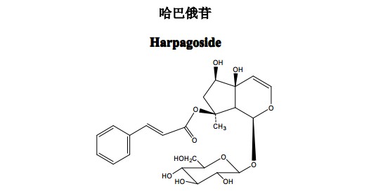 哈巴俄苷中藥化學(xué)對照品分子結(jié)構(gòu)圖