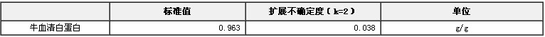 牛血清白蛋白含量標(biāo)準(zhǔn)物質(zhì)