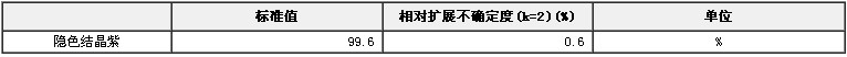 隱色結晶紫獸藥純度標準物質
