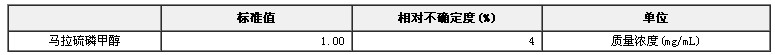 馬拉硫磷甲醇溶液標準物質