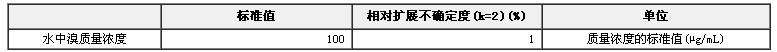 水中溴溶液標(biāo)準(zhǔn)物質(zhì)