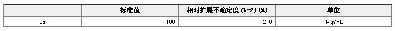 銫單元素溶液標(biāo)準(zhǔn)物質(zhì)