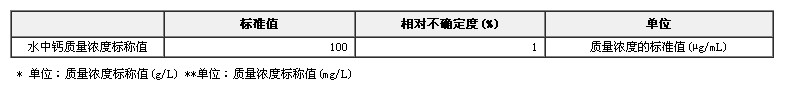鈣單元素溶液標準物質