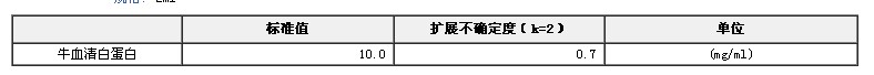 牛血清白蛋白溶液標(biāo)準(zhǔn)物質(zhì)BW3627-12