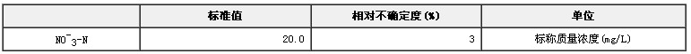 模擬天然水NO3-N溶液成分分析標準物質