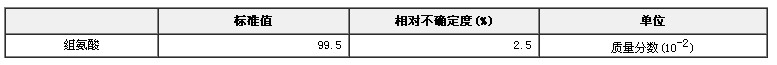 組氨酸純度標準物質