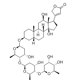 地高辛對照品分子結構圖