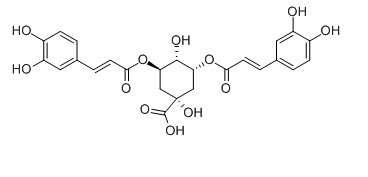 異綠原酸A對照品分子結構圖