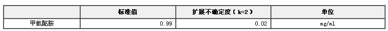 甲醇中甲氧酩胺溶液標準物質