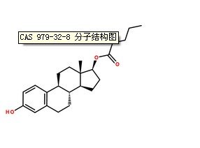 戊酸雌二醇CAS號(hào)：979-32-8分子結(jié)構(gòu)圖