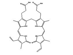 膽紅素CAS號：635-65-4分子結(jié)構(gòu)圖