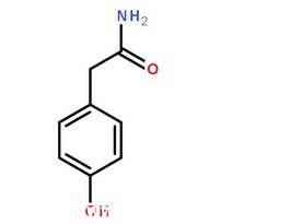 對羥基苯乙酰胺分子結構圖