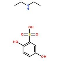 酚磺乙胺分子結(jié)構(gòu)圖