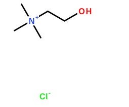 氯化膽堿分子結構圖
