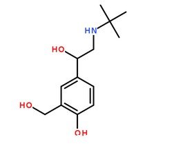 沙丁胺醇分子結構圖