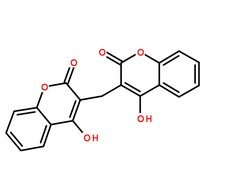 雙香豆素分子結(jié)構(gòu)圖