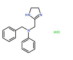 鹽酸安他唑啉分子結構圖