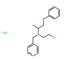 鹽酸酚芐明分子結構圖
