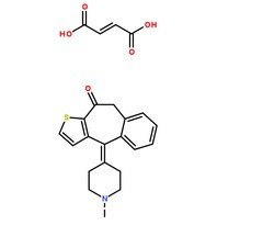 富馬酸酮替芬分子結構圖