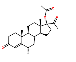 醋酸甲羥孕酮分子結構圖