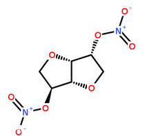 硝酸異山梨酯分子結構圖