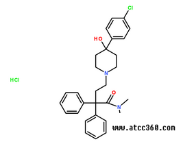 鹽酸洛哌丁胺分子結(jié)構(gòu)圖