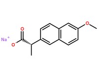 荼普生鈉分子結構圖