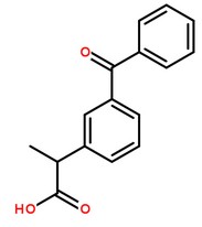 酮洛芬分子結構圖