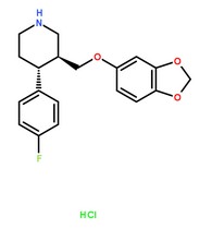 鹽酸帕羅西汀分子結(jié)構(gòu)圖