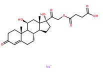 氫化可的松琥珀酸鈉分子結構圖