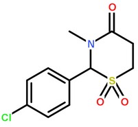 氯美扎酮分子結構圖