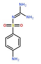 磺胺脒分子結構圖