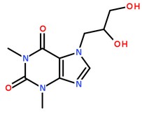 二羥丙茶堿分子結(jié)構(gòu)圖
