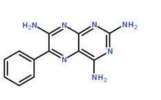 氨苯喋啶分子結(jié)構(gòu)圖