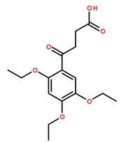 三醚丁酮酸分子結構圖