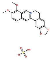 硫酸小檗堿分子結(jié)構(gòu)圖