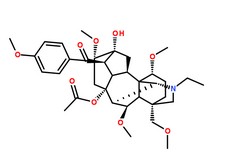 草烏甲素分子結構圖