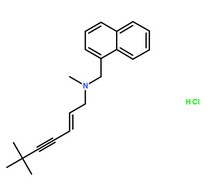 鹽酸特比萘芬分子結(jié)構(gòu)圖