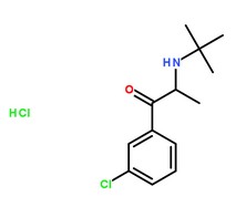 鹽酸安非他酮分子結構圖