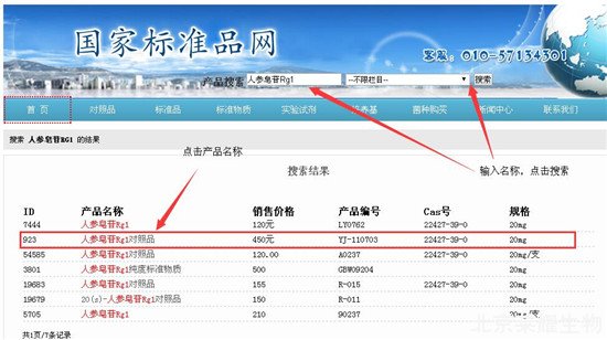中檢所標(biāo)準(zhǔn)品