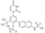 Dasabuvir-13C-d3標準品