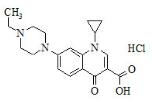 Desfluroenrofloxacin HCl