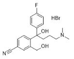 4-[4-(二甲氨基)-1-(4-氟苯基)-1-羥丁基]-3-羥甲基苯腈氫溴酸鹽對照品