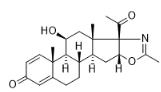11β-Hydroxy-2'-methyl-5'βH-pregna-1,4-dieno[17,16-d]oxazole-3,20-dione對照品